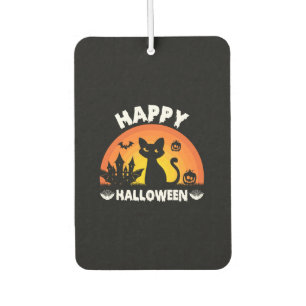 Désodorisant Pour Voiture Halloween Cat Happy Halloween Birthday