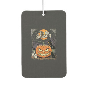 Désodorisant Pour Voiture Halloween C'est la Saison Design de Chat Citrouill
