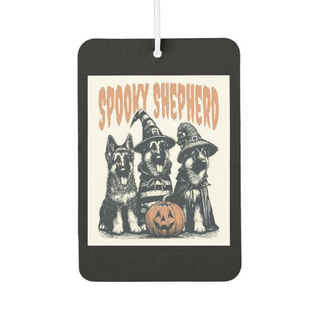 Désodorisant Pour Voiture Halloween German Shepherd.jpg (Devant)