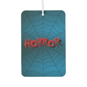 Désodorisant Pour Voiture Halloween Party Red Horror Spider Web Blue Effraye