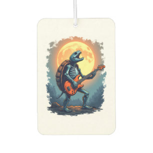 Désodorisant Pour Voiture Halloween Turtle Skeleton Rocker Tee pour Music Lo