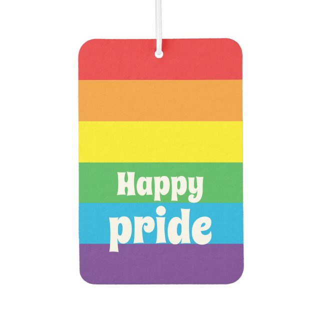 Désodorisant Pour Voiture Happy pride Air Freshener (Devant)