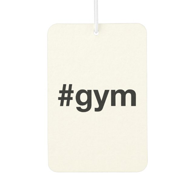 Désodorisant Pour Voiture Hashtag GYM (Devant)