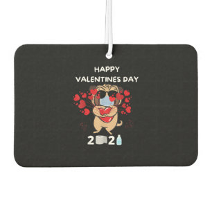 Désodorisant Pour Voiture Heureuse Sainte-Valentin de masque de visage de co