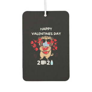 Désodorisant Pour Voiture Heureuse Sainte-Valentin de masque de visage du co