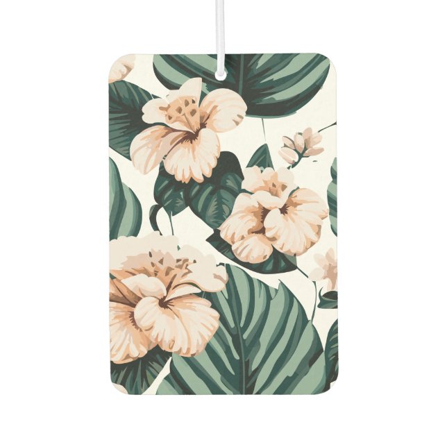 Désodorisant Pour Voiture hibiscus feuille de Monstera (Devant)