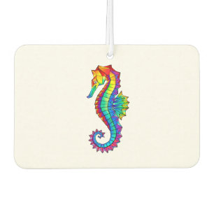 Désodorisant Pour Voiture Hippocampe polygonal arc-en-ciel