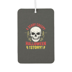 Désodorisant Pour Voiture Histoire de crâne de Halloween effrayant et flippa