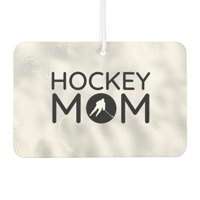 Désodorisant Pour Voiture Hockey Maman Air Freshener cercle argent (Devant)