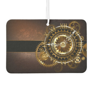 Désodorisant Pour Voiture Horloge Steampunk avec des engrenages anciens