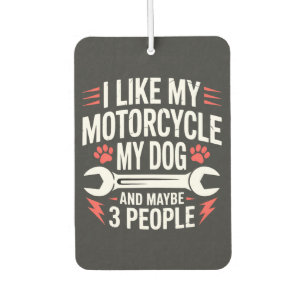 Désodorisant Pour Voiture Humour de propriétaire de chien à moto
