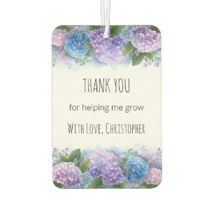 Désodorisant Pour Voiture Hydrangea Personnalisé Cadeau de Remerciement pour