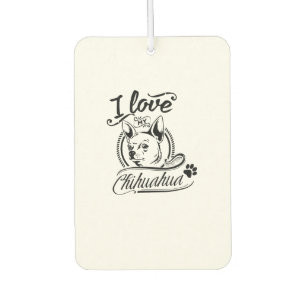 Désodorisant Pour Voiture I Love My Chihuahua - animal mignon animal animal