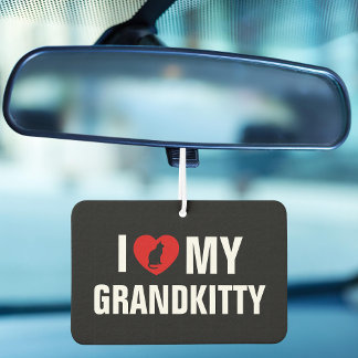 Désodorisant Pour Voiture I Love My Grandkitty Cat Lover Grandparent car 