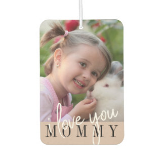 Désodorisant Pour Voiture I Love You Maman Photo personnalisée Air Freshener