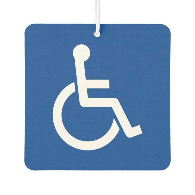 Désodorisant Pour Voiture Icône fauteuil roulant handicap symbole voiture (Devant)