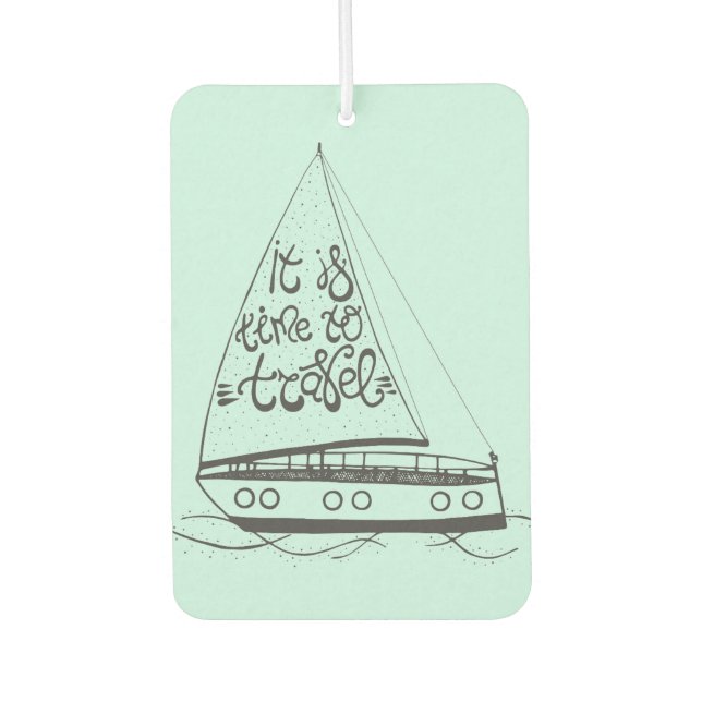 Désodorisant Pour Voiture Il Est Temps De Voyager (Devant)