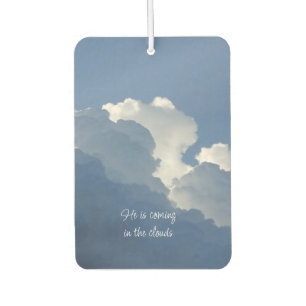 Désodorisant Pour Voiture Il vient dans les nuages Citation chrétienne