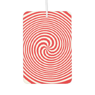 Désodorisant Pour Voiture Illusion optique rouge