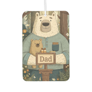 Désodorisant Pour Voiture Illustration chaleureuse de ours pour la fête des
