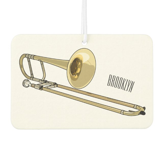 Désodorisant Pour Voiture Illustration de dessin animé de Trombone (Devant)
