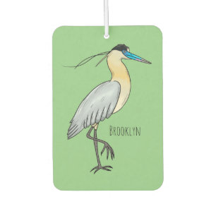 Désodorisant Pour Voiture Illustration de dessin d'oiseau de héron plafonné