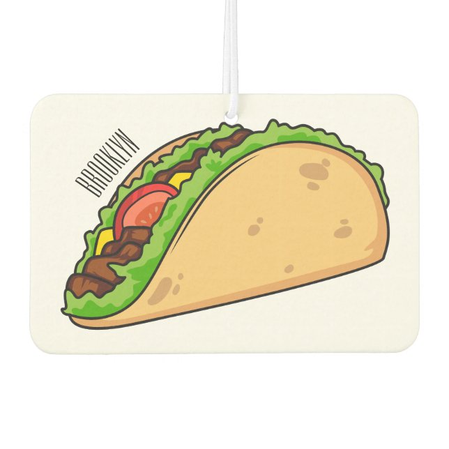 Désodorisant Pour Voiture Illustration de dessin sur Taco (Devant)