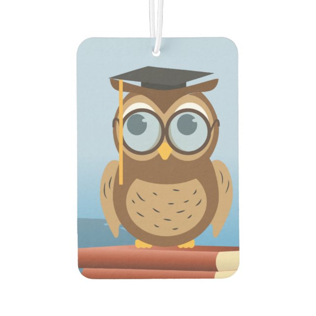 Désodorisant Pour Voiture Illustration de hibou (Dos)