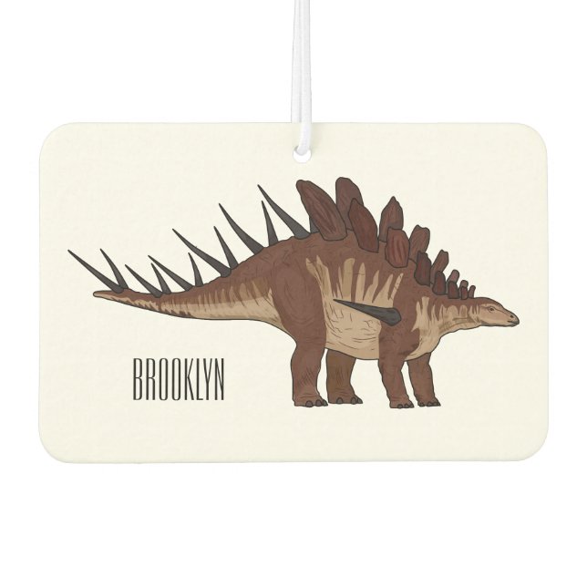 Désodorisant Pour Voiture Illustration de Kentrosaurus (Devant)