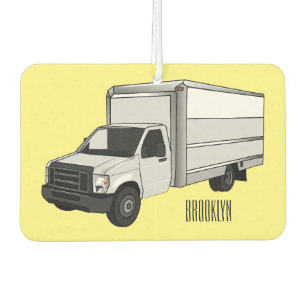 Désodorisant Pour Voiture Illustration de la caricature du camion-boîte