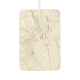 Désodorisant Pour Voiture Illustration de la ligne tropicale exotique.