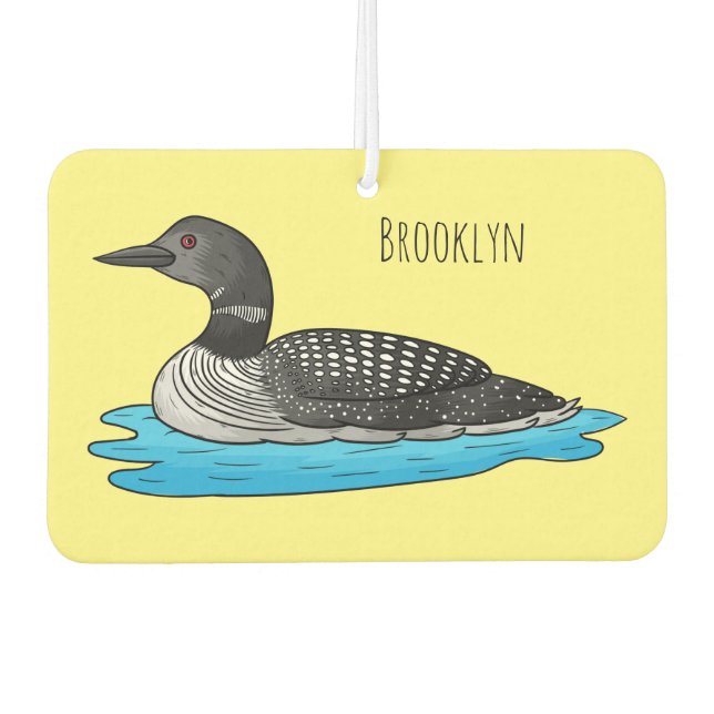 Désodorisant Pour Voiture Illustration de Loon bird (Devant)