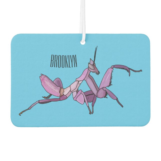 Désodorisant Pour Voiture Illustration de l'orchidée mante (Devant)