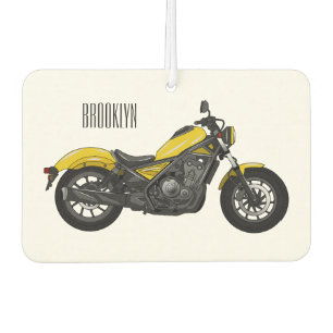 Désodorisant Pour Voiture Illustration de moto Cruiser