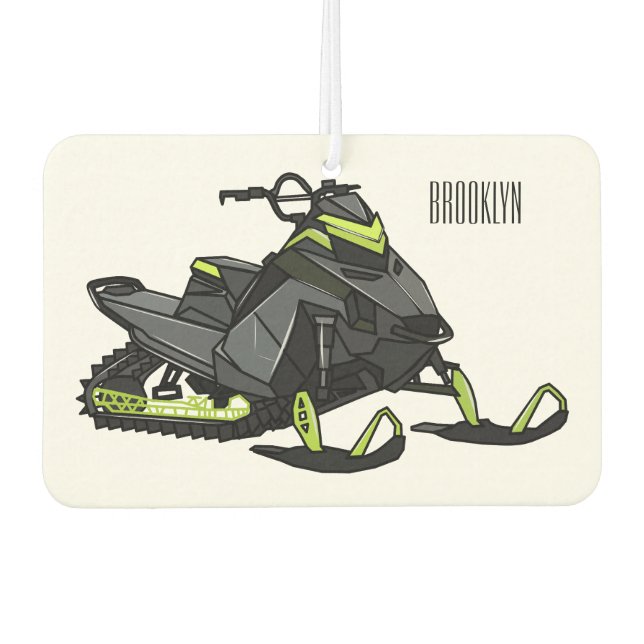 Désodorisant Pour Voiture Illustration de motoneige (Devant)