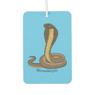 Désodorisant Pour Voiture Illustration de serpent à cobra Brown