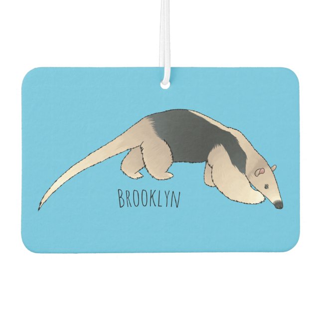 Désodorisant Pour Voiture Illustration de Tamandua (Devant)