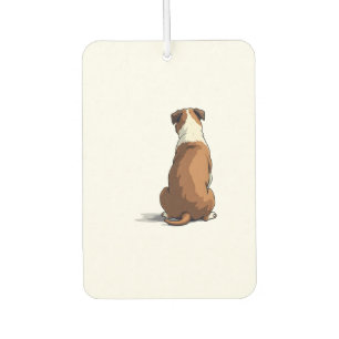 Désodorisant Pour Voiture Illustration de vue arrière de Bulldog vintage Ama