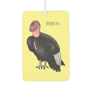 Désodorisant Pour Voiture Illustration d'oiseau condor de Californie