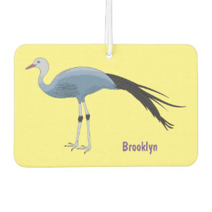 Désodorisant Pour Voiture Illustration d'oiseau de grue bleue
