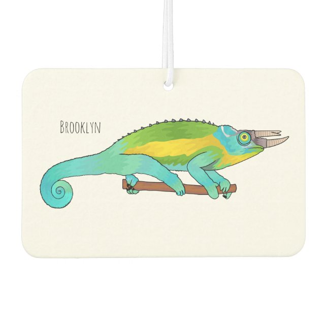 Désodorisant Pour Voiture Illustration du caméléon de Jackson (Devant)