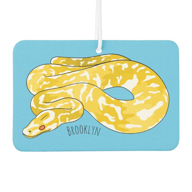 Désodorisant Pour Voiture Illustration du serpent python birman (Devant)