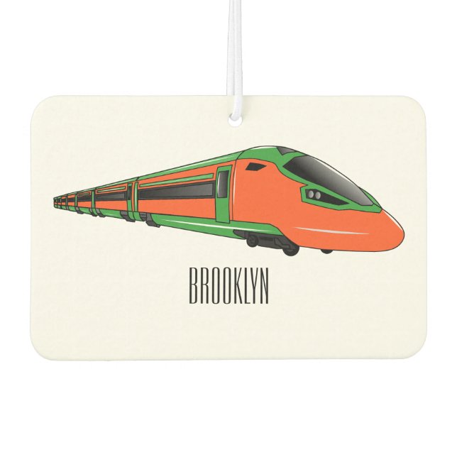 Désodorisant Pour Voiture Illustration du train à balles (Devant)