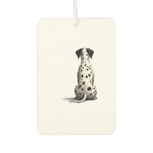 Désodorisant Pour Voiture Illustration d'un dalmatien vintage vu de derrière