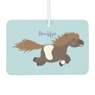 Désodorisant Pour Voiture Illustration d'un poney de Shetland mignon
