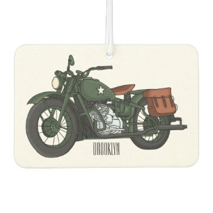 Désodorisant Pour Voiture Illustration d'une moto de croiseur militaire