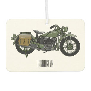 Désodorisant Pour Voiture Illustration d'une moto de croiseur militaire