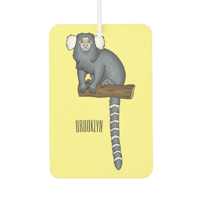 Désodorisant Pour Voiture Illustration marmoset commune (Devant)