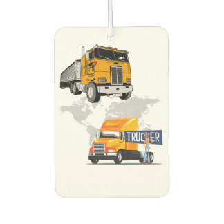 Désodorisant Pour Voiture Illustration vectorielle de semi-remorque et de ro