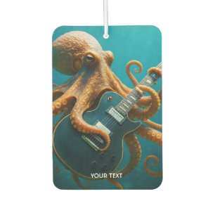 Désodorisant Pour Voiture Imaginaire Pieuvre mignonne Jouer de la guitare